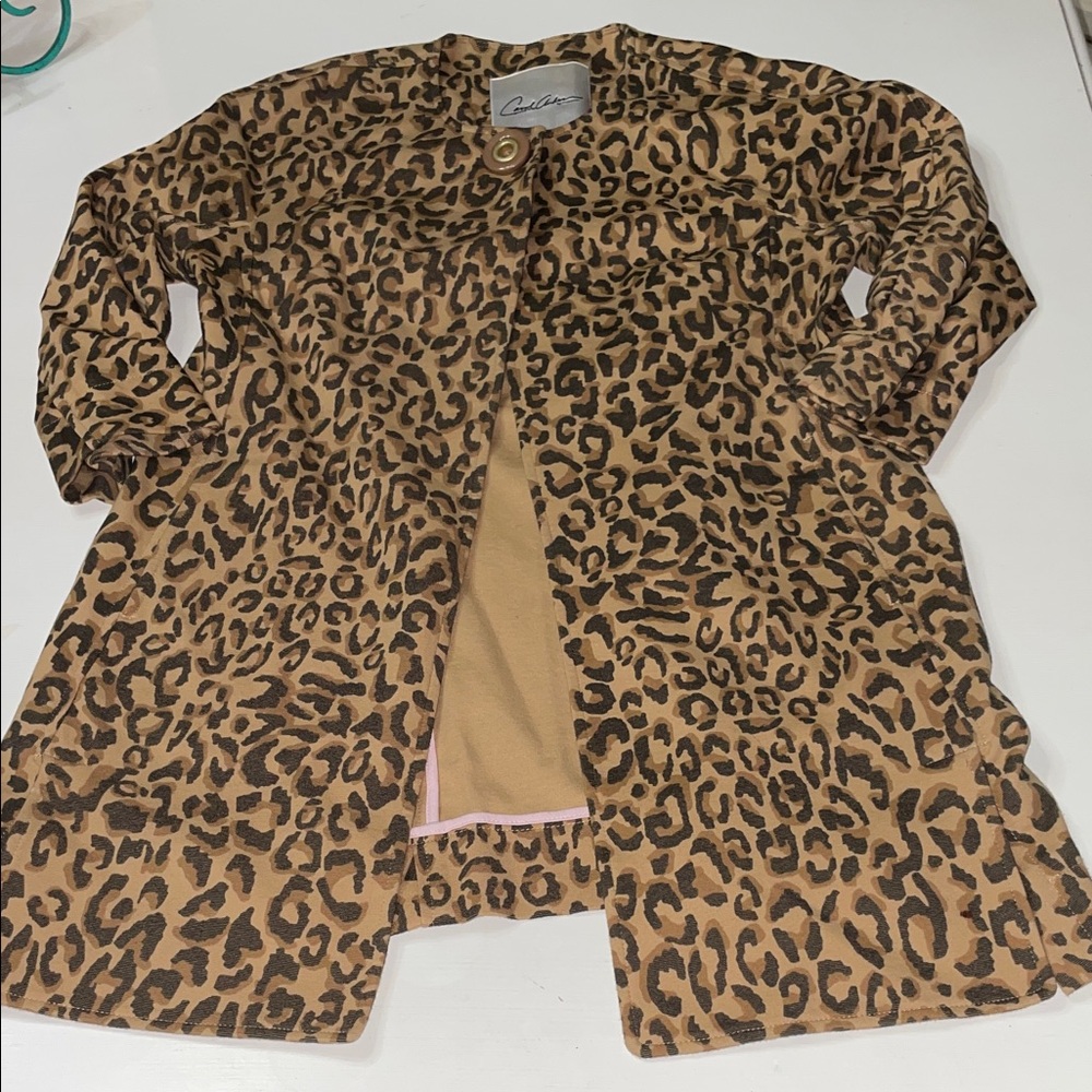 Vintage Carol Anderson by Invitation cheetah coat XS